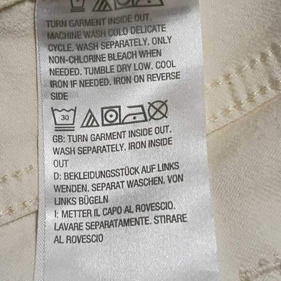 16P Pearled Straight-Leg Cream Jean Jegging Pants Isaac Mizrahi LIVE Easy Care - Picture 10 of 10